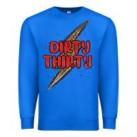 True Royal dirty thirty lightning bolt Premium Sweatshirt - MaliasSmallBusiness