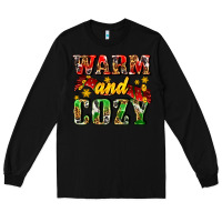Black warm and cozy with scarf Long Sleeve Tee - AdoDesignShop