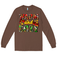 Chestnut warm and cozy with scarf Long Sleeve Tee - AdoDesignShop