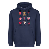 Navy god says i am valentine's day Heavyweight Hoodie - MaliasSmallBusiness