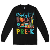 Black ready to rock pre k Long Sleeve Tee - JahusDesignShop