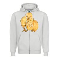 Dove Grey chicks Zipper Hoodie - Artiststas