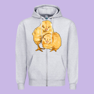 Chicks Zipper Hoodie Designed By Artiststas