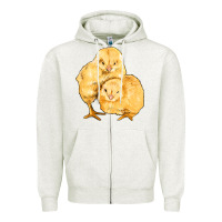 Oatmeal Heather chicks Zipper Hoodie - Artiststas