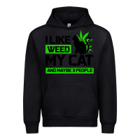 Black Cat Weed I Like My Cat Gift Urban Hoodie - Bettercallsaul