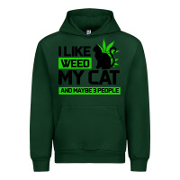 Forest Green Cat Weed I Like My Cat Gift Urban Hoodie - Bettercallsaul