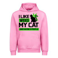 Fuchsia Pink Cat Weed I Like My Cat Gift Urban Hoodie - Bettercallsaul