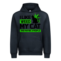 Navy Cat Weed I Like My Cat Gift Urban Hoodie - Bettercallsaul