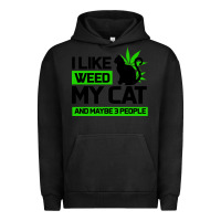 Pigment Black Cat Weed I Like My Cat Gift Urban Hoodie - Bettercallsaul