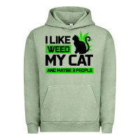 Pigment Oil Green Cat Weed I Like My Cat Gift Urban Hoodie - Bettercallsaul