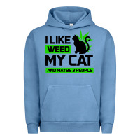 Pigment Pebble Blue Cat Weed I Like My Cat Gift Urban Hoodie - Bettercallsaul