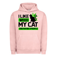 Pigment Salmon Cat Weed I Like My Cat Gift Urban Hoodie - Bettercallsaul