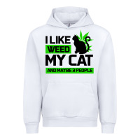 White Cat Weed I Like My Cat Gift Urban Hoodie - Bettercallsaul