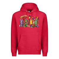 Cardinal obsessive cup disorder mardi gras Premium Hoodie - LillyAllenDesigns