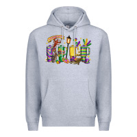 Heather Grey obsessive cup disorder mardi gras Premium Hoodie - LillyAllenDesigns