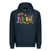 Navy obsessive cup disorder mardi gras Premium Hoodie - LillyAllenDesigns