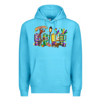Ocean Blue obsessive cup disorder mardi gras Premium Hoodie - LillyAllenDesigns