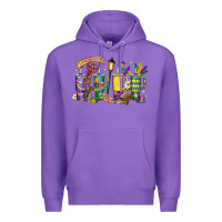 Purple obsessive cup disorder mardi gras Premium Hoodie - LillyAllenDesigns