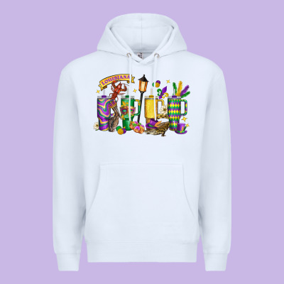 Obsessive Cup Disorder Mardi Gras Premium Hoodie Designed By Lillyallendesigns