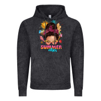Vintage Black summer vibes messy bun tbw Vintage Hoodie - texasbilliewilder