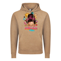 Vintage Coffee summer vibes messy bun tbw Vintage Hoodie - texasbilliewilder