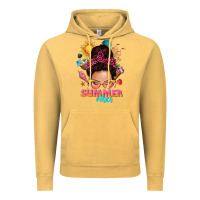 Vintage Mustard summer vibes messy bun tbw Vintage Hoodie - texasbilliewilder