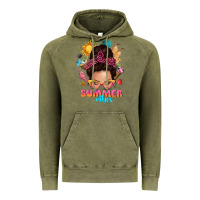 Vintage Olive summer vibes messy bun tbw Vintage Hoodie - texasbilliewilder