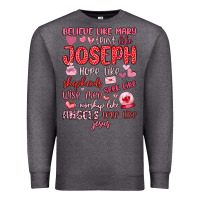 Charcoal Heather believe like mary trust like joseph valentine s da Premium Sweatshirt - MaliasSmallBusiness