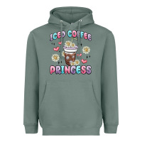 Sage iced coffee princess Heavyweight Hoodie - MaliasSmallBusiness