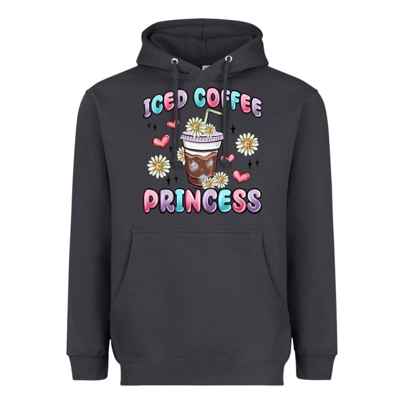 Iced Coffee Princess Heavyweight Hoodie by MaliasSmallBusiness | Teevron
