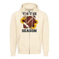 Sandshell tis the season football sunflower Zipper Hoodie - AdoDesignShop