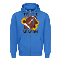 True Royal tis the season football sunflower Zipper Hoodie - AdoDesignShop