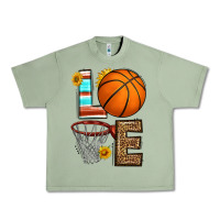 Oil Green western basketball love Urban Heavy Tee - HRA Design Shop