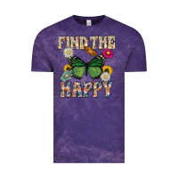 Cloud Purple Kind The Happy Vintage Tee - CowhideDigitalArt
