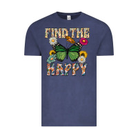 Vintage Denim Kind The Happy Vintage Tee - CowhideDigitalArt