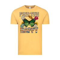 Vintage Mustard Kind The Happy Vintage Tee - CowhideDigitalArt
