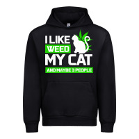Black Cat Weed I Like My Cat Gift Urban Hoodie - Bettercallsaul