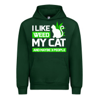 Forest Green Cat Weed I Like My Cat Gift Urban Hoodie - Bettercallsaul