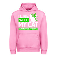 Fuchsia Pink Cat Weed I Like My Cat Gift Urban Hoodie - Bettercallsaul