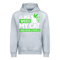 Heather Grey Cat Weed I Like My Cat Gift Urban Hoodie - Bettercallsaul
