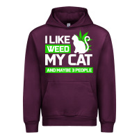 Mauve Wine Cat Weed I Like My Cat Gift Urban Hoodie - Bettercallsaul