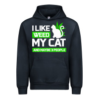 Navy Cat Weed I Like My Cat Gift Urban Hoodie - Bettercallsaul