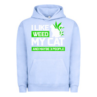 Pigment Grape Ice Cat Weed I Like My Cat Gift Urban Hoodie - Bettercallsaul