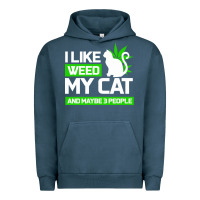 Pigment Midnight Navy Cat Weed I Like My Cat Gift Urban Hoodie - Bettercallsaul