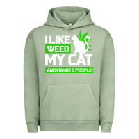 Pigment Oil Green Cat Weed I Like My Cat Gift Urban Hoodie - Bettercallsaul