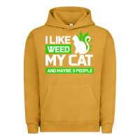 Pigment Peanut Butter Cat Weed I Like My Cat Gift Urban Hoodie - Bettercallsaul