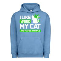 Pigment Pebble Blue Cat Weed I Like My Cat Gift Urban Hoodie - Bettercallsaul