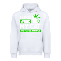 White Cat Weed I Like My Cat Gift Urban Hoodie - Bettercallsaul
