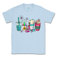 Dusty Blue science teacher coffee cups Classic Tee - AdoDesignShop