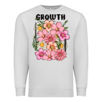 Dove Grey growth flower Premium Sweatshirt - MaliasSmallBusiness